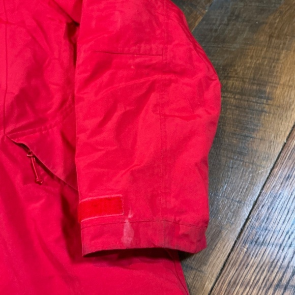 Lands’ End Womens Squall Waterproof Windproof Hooded Jacket Red Size L (14-16) | - Picture 6 of 10